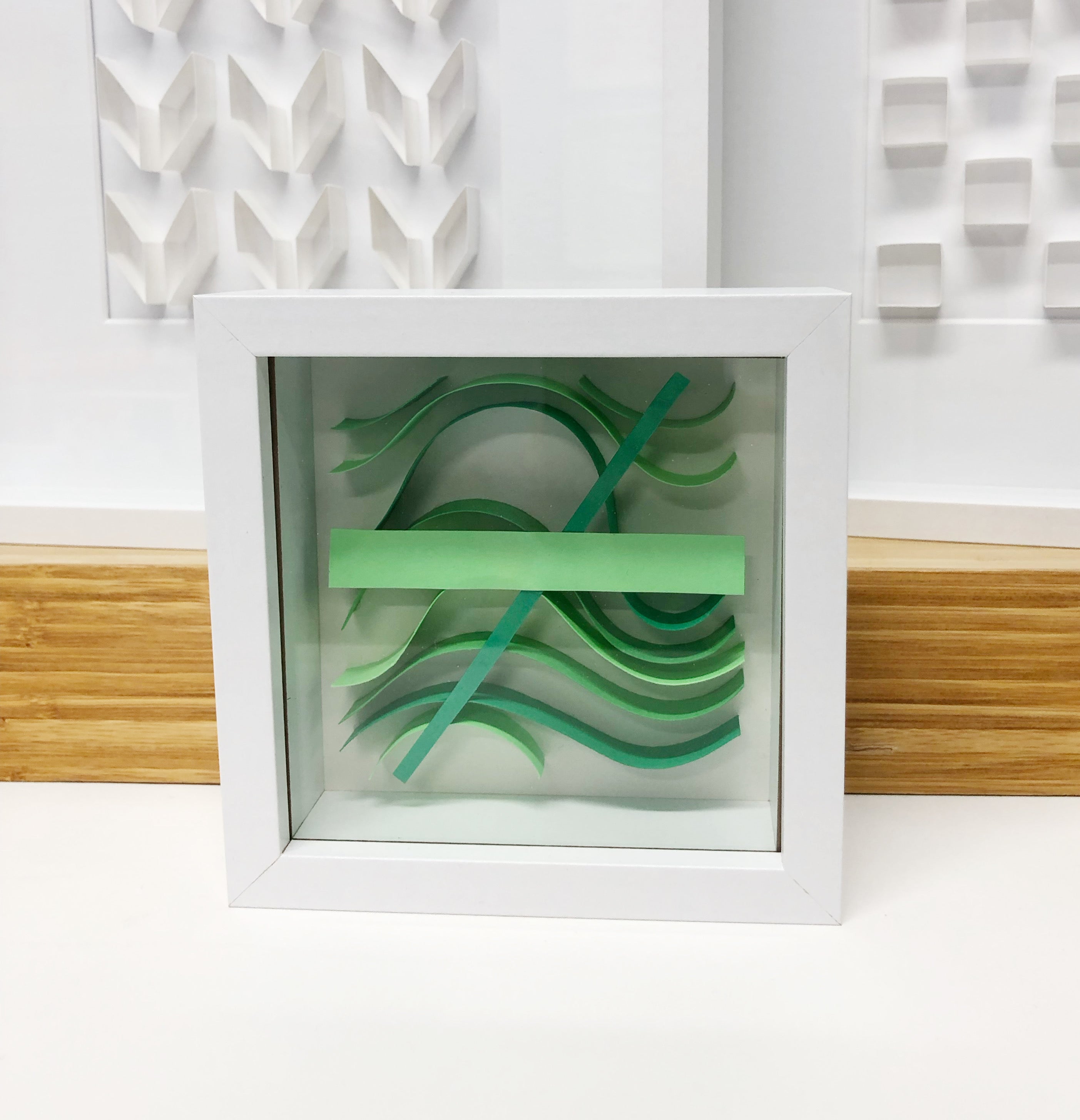 "A" Green Mini Pattern 5"x 5"