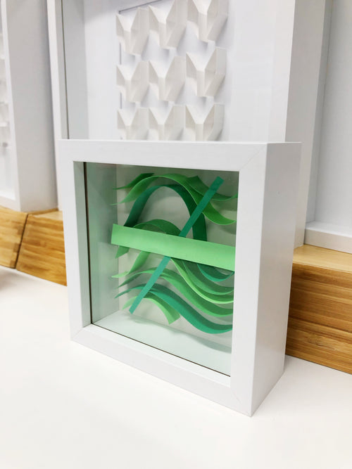 "A" Green Mini Pattern 5"x 5"