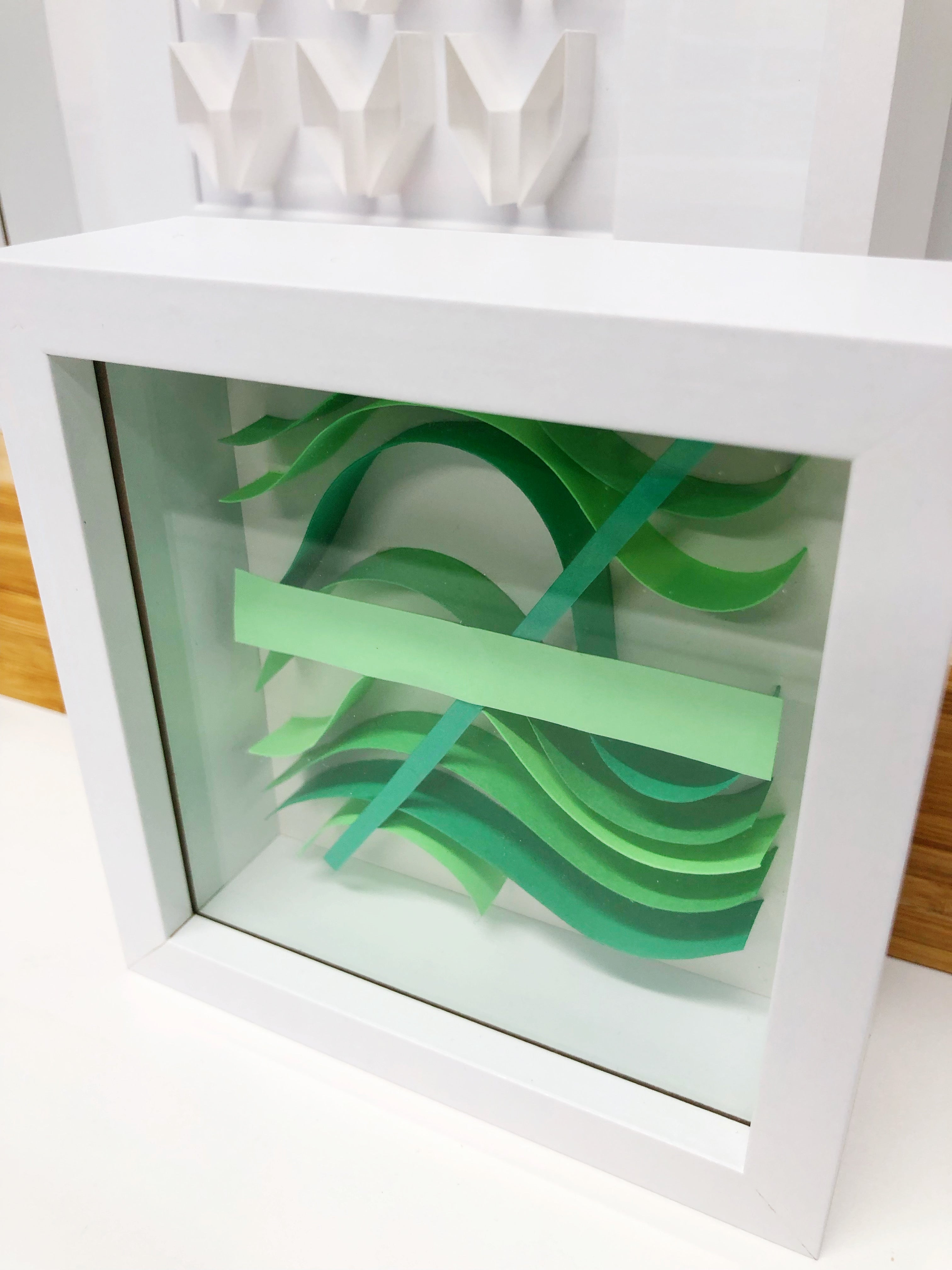 "A" Green Mini Pattern 5"x 5"