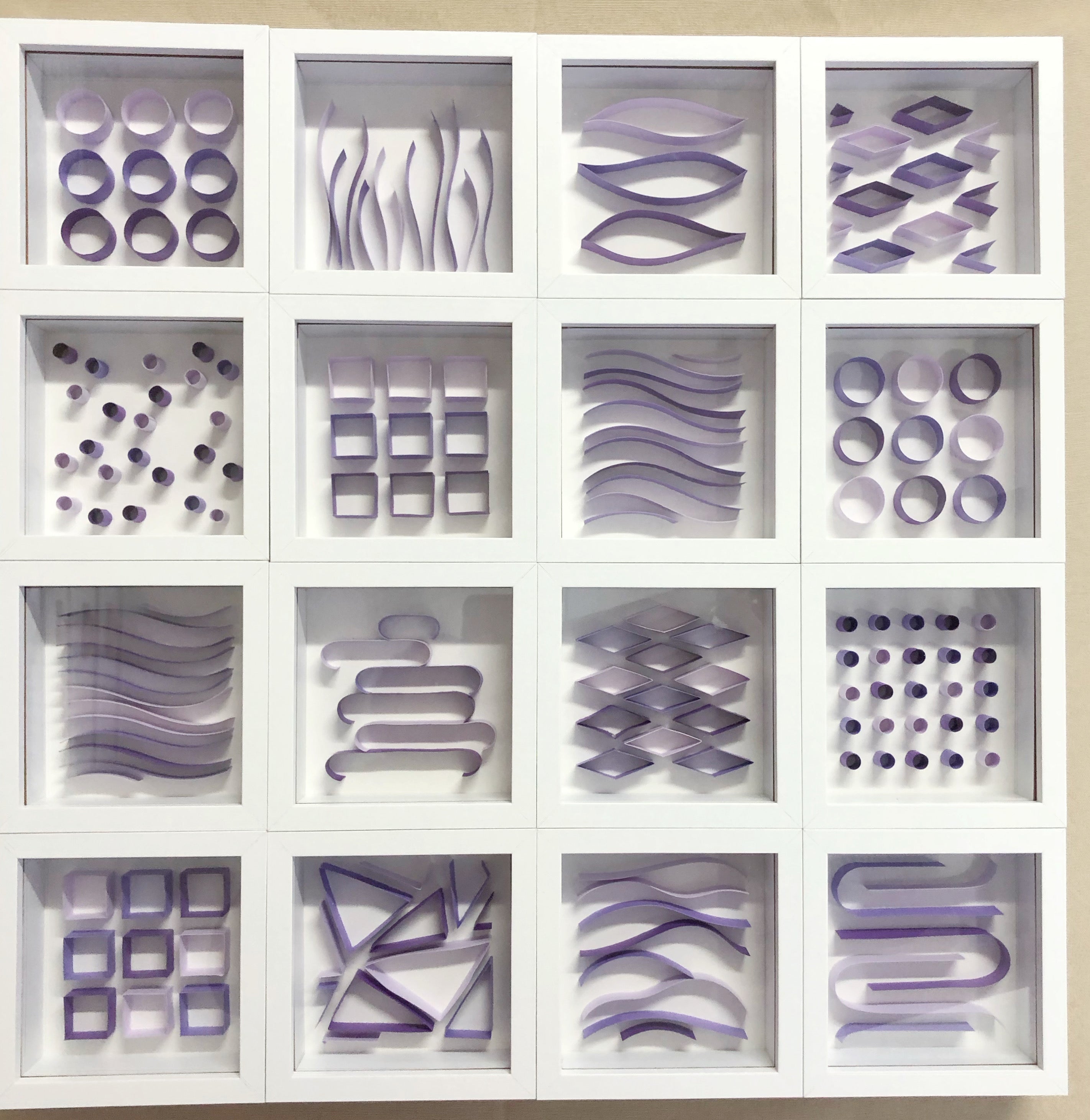 "A" Purple Mini Pattern 5"x 5"