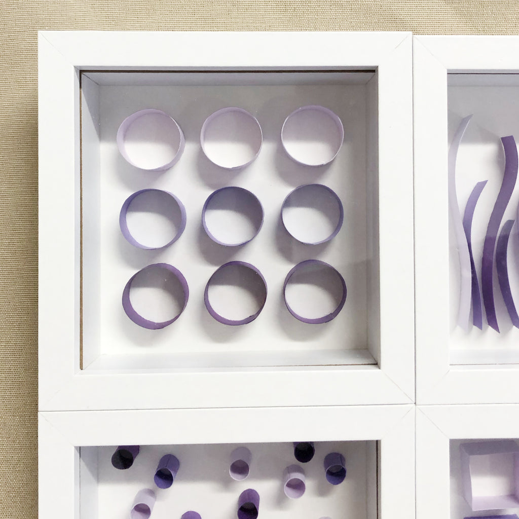 "A" Purple Mini Pattern 5"x 5"