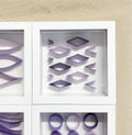 "D" Purple Mini Pattern 5"x 5"