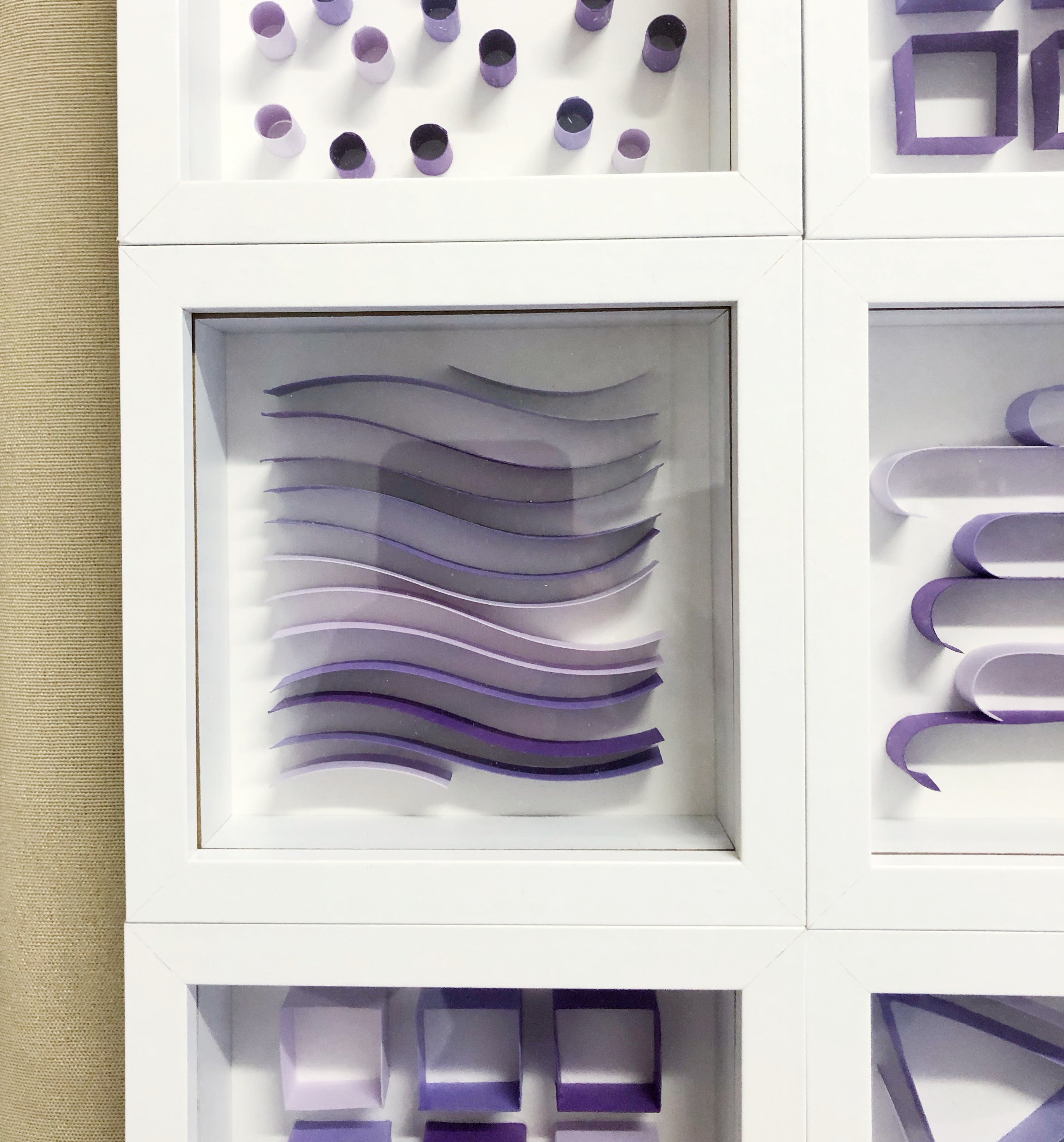 "I" Purple Mini Pattern 5"x 5"