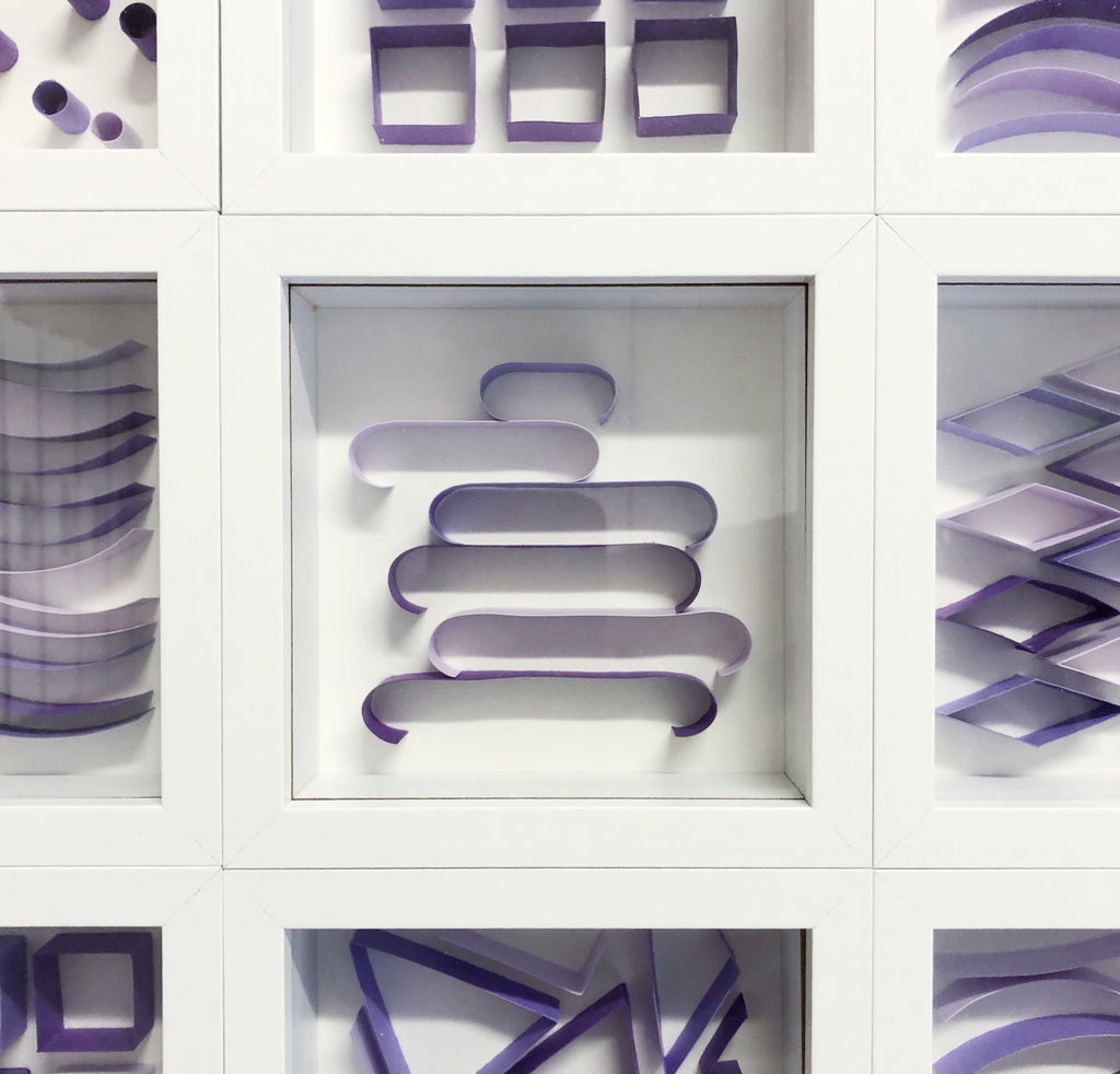 "J" Purple Mini Pattern 5"x 5"
