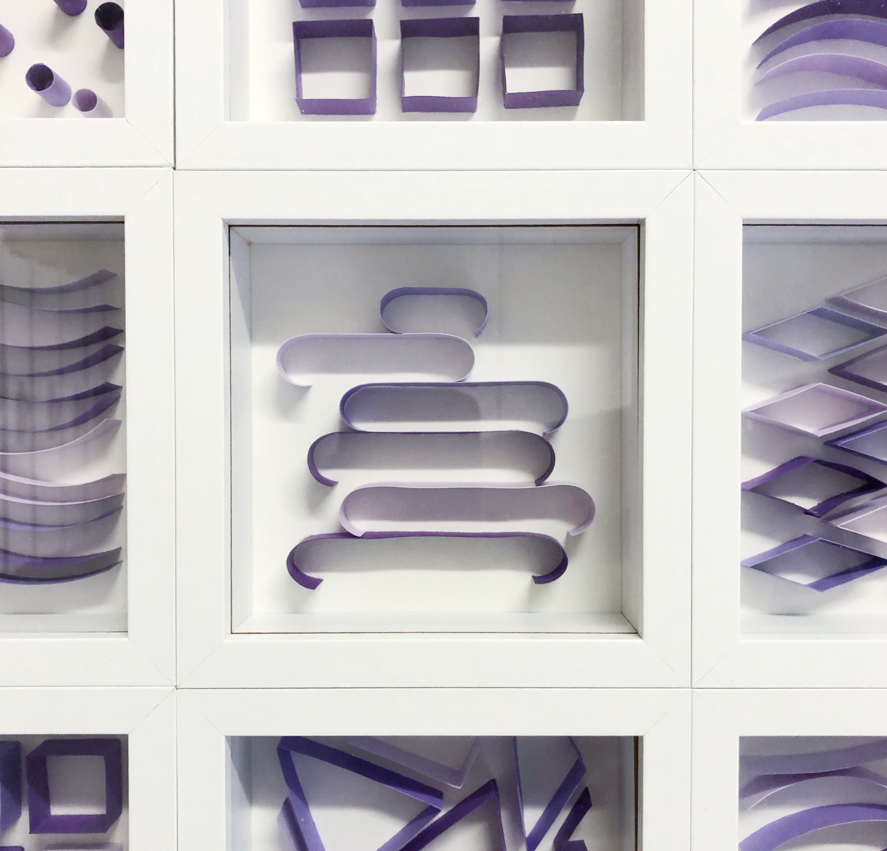 "J" Purple Mini Pattern 5"x 5"