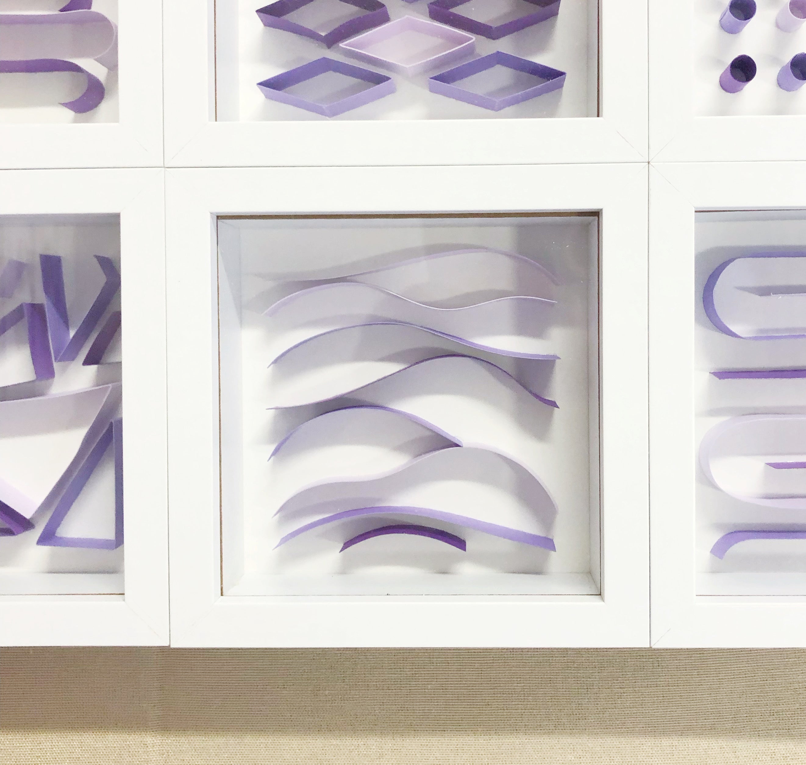"N" Purple Mini Pattern 5"x 5"
