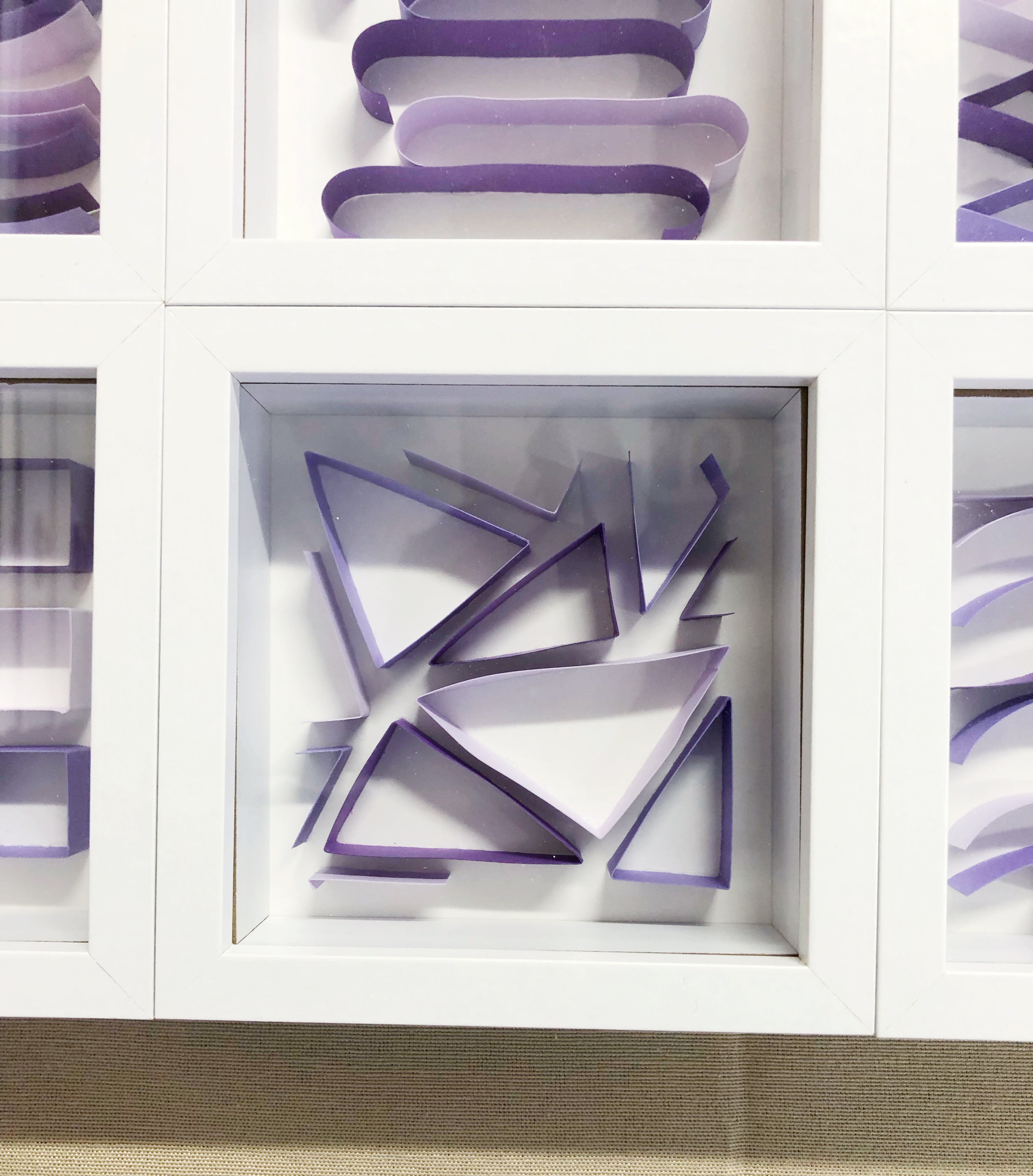 "O" Purple Mini Pattern 5"x 5"