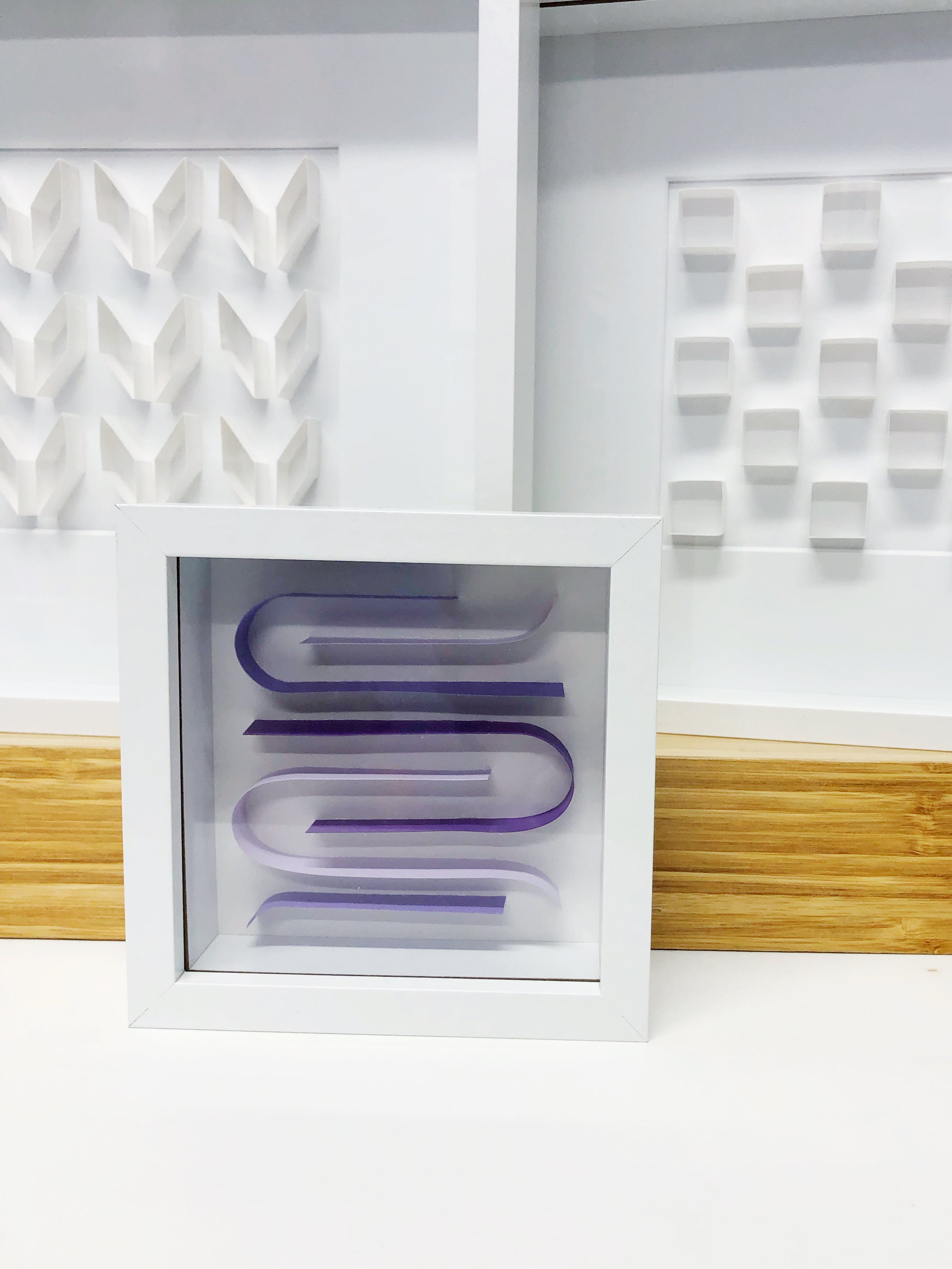 "M" Purple Mini Pattern 5"x 5"