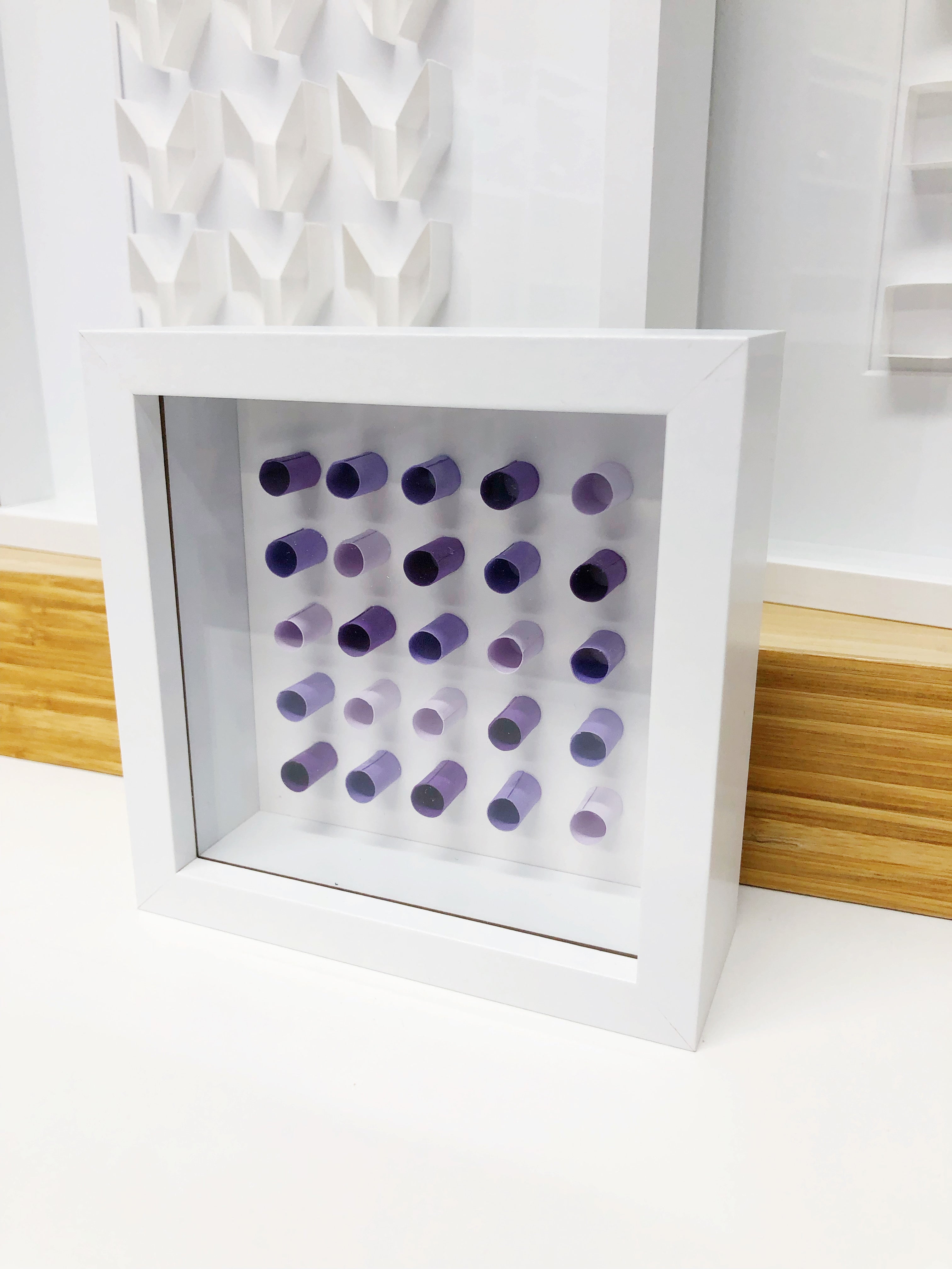 "L" Purple Mini Pattern 5"x 5"