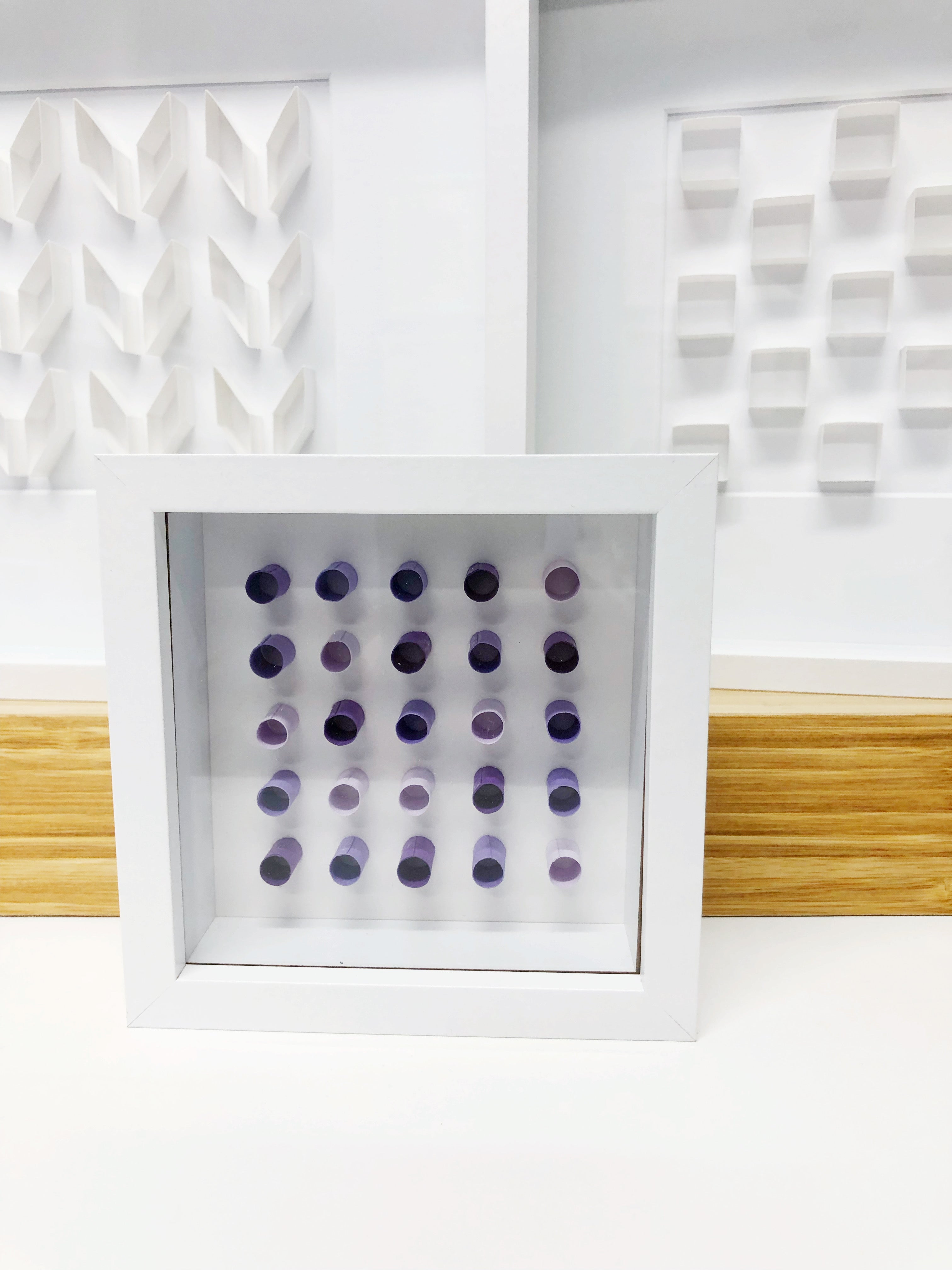 "L" Purple Mini Pattern 5"x 5"