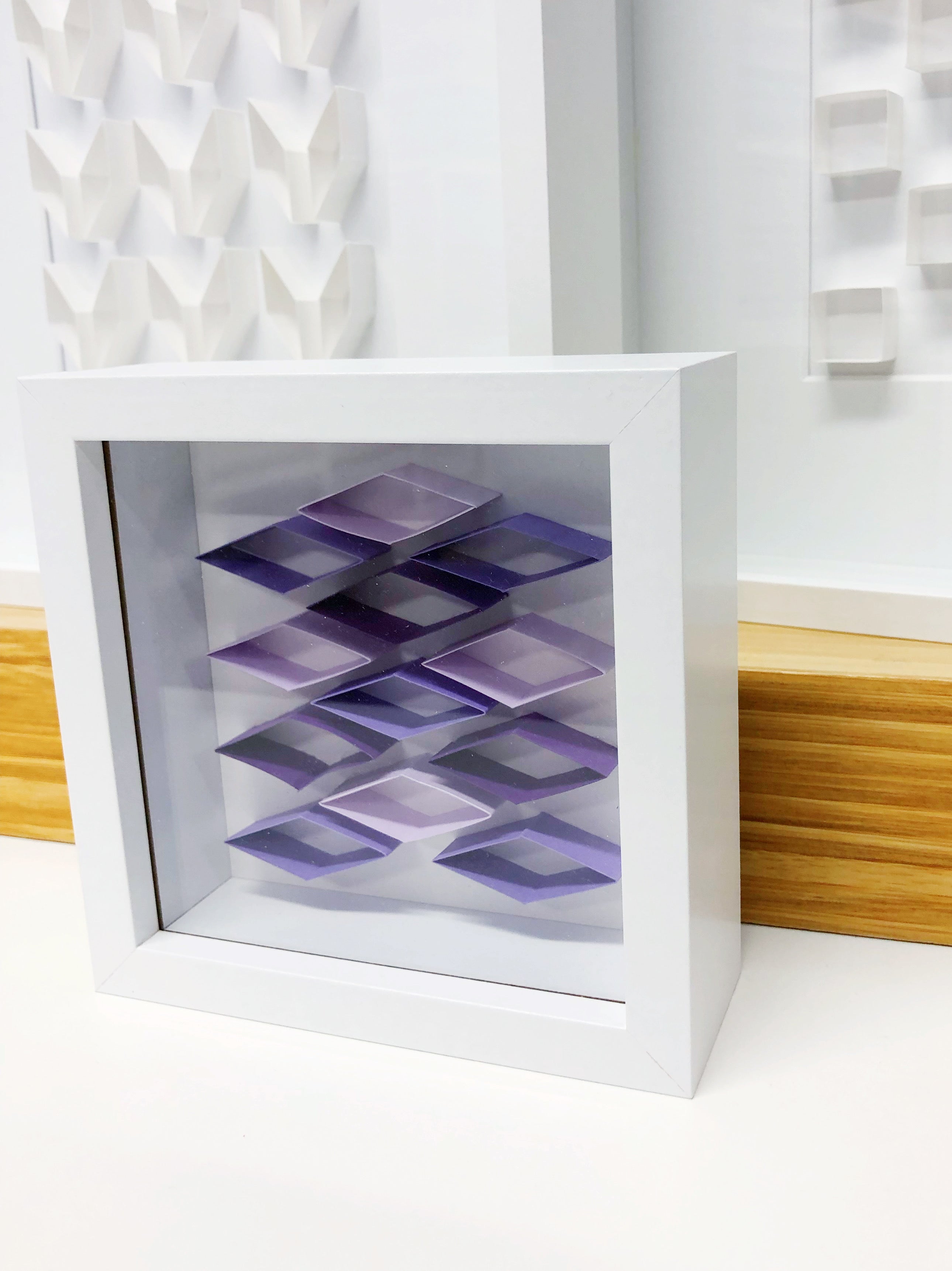 "K" Purple Mini Pattern 5"x 5"