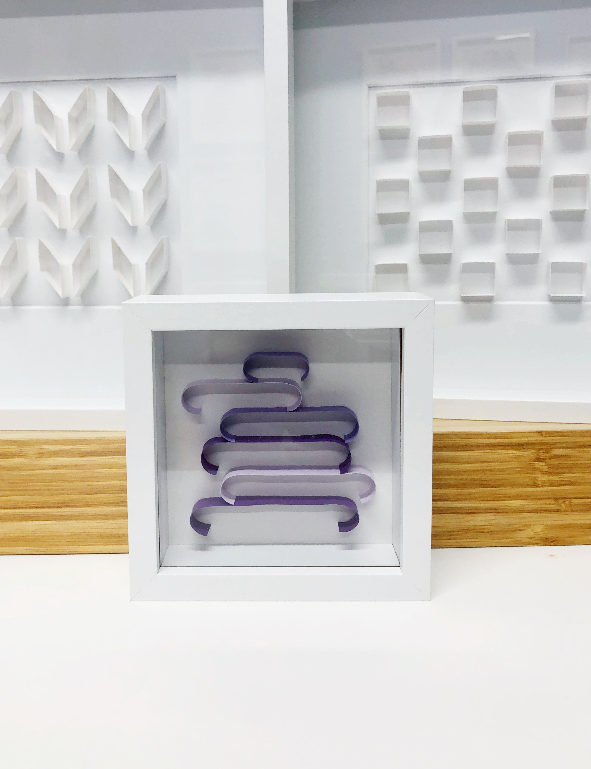 "J" Purple Mini Pattern 5"x 5"
