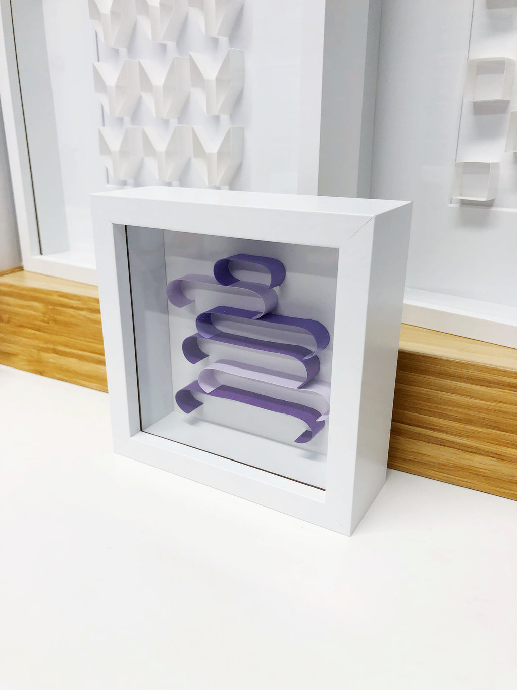 "J" Purple Mini Pattern 5"x 5"