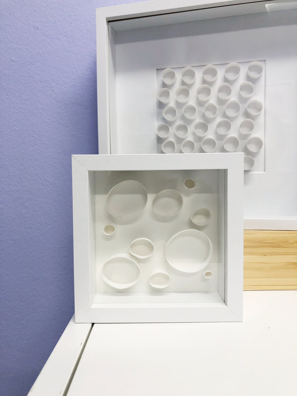 "A" White Mini Pattern 5"x 5"