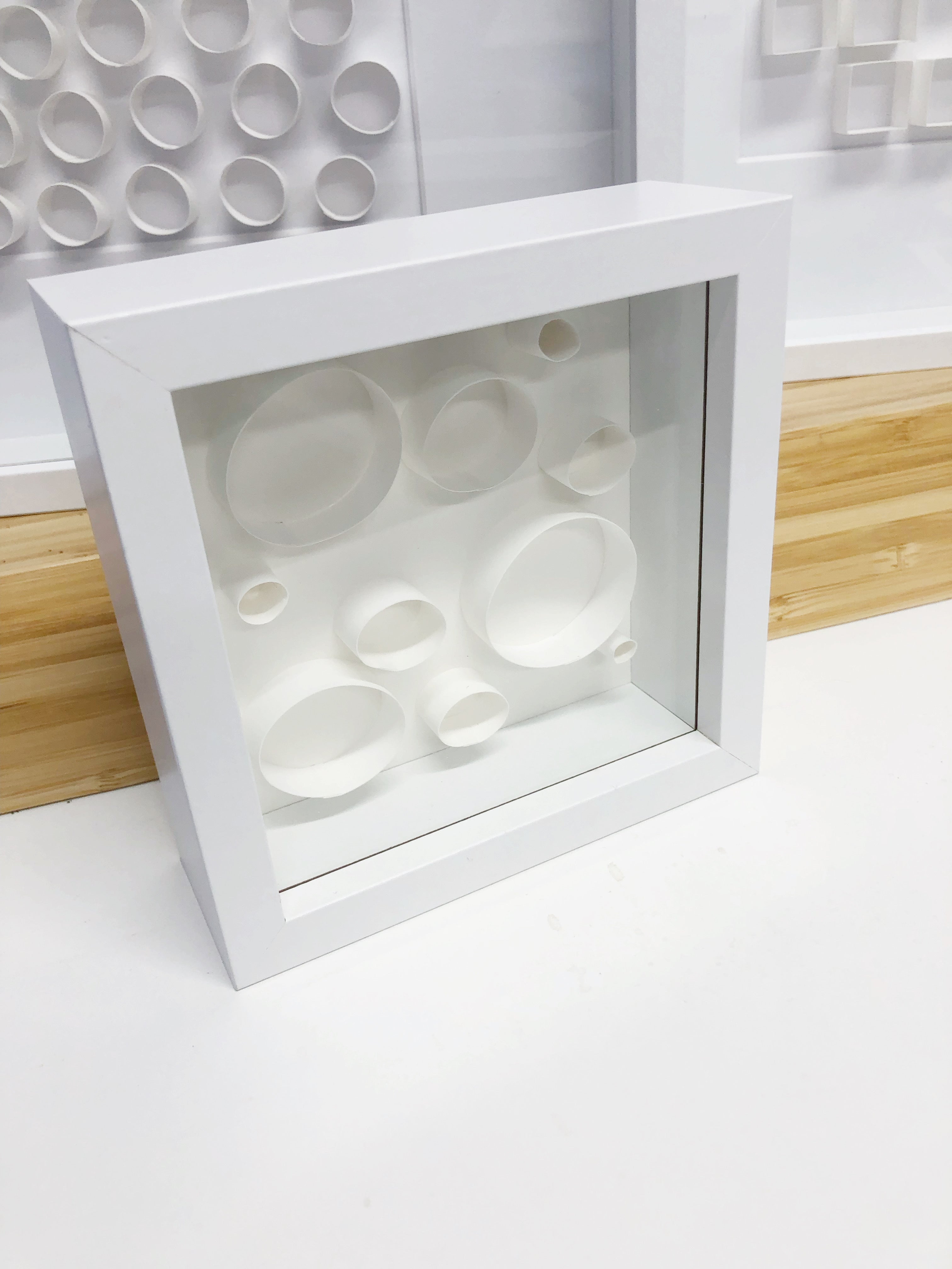 "A" White Mini Pattern 5"x 5"