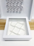 "B" White Mini Pattern 5"x 5"