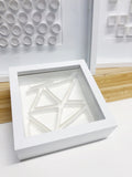 "D" White Mini Pattern 5"x 5"