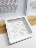 "E" White Mini Pattern 5"x 5"